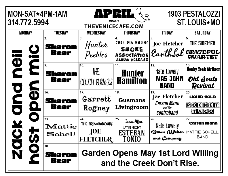 Band Calendar