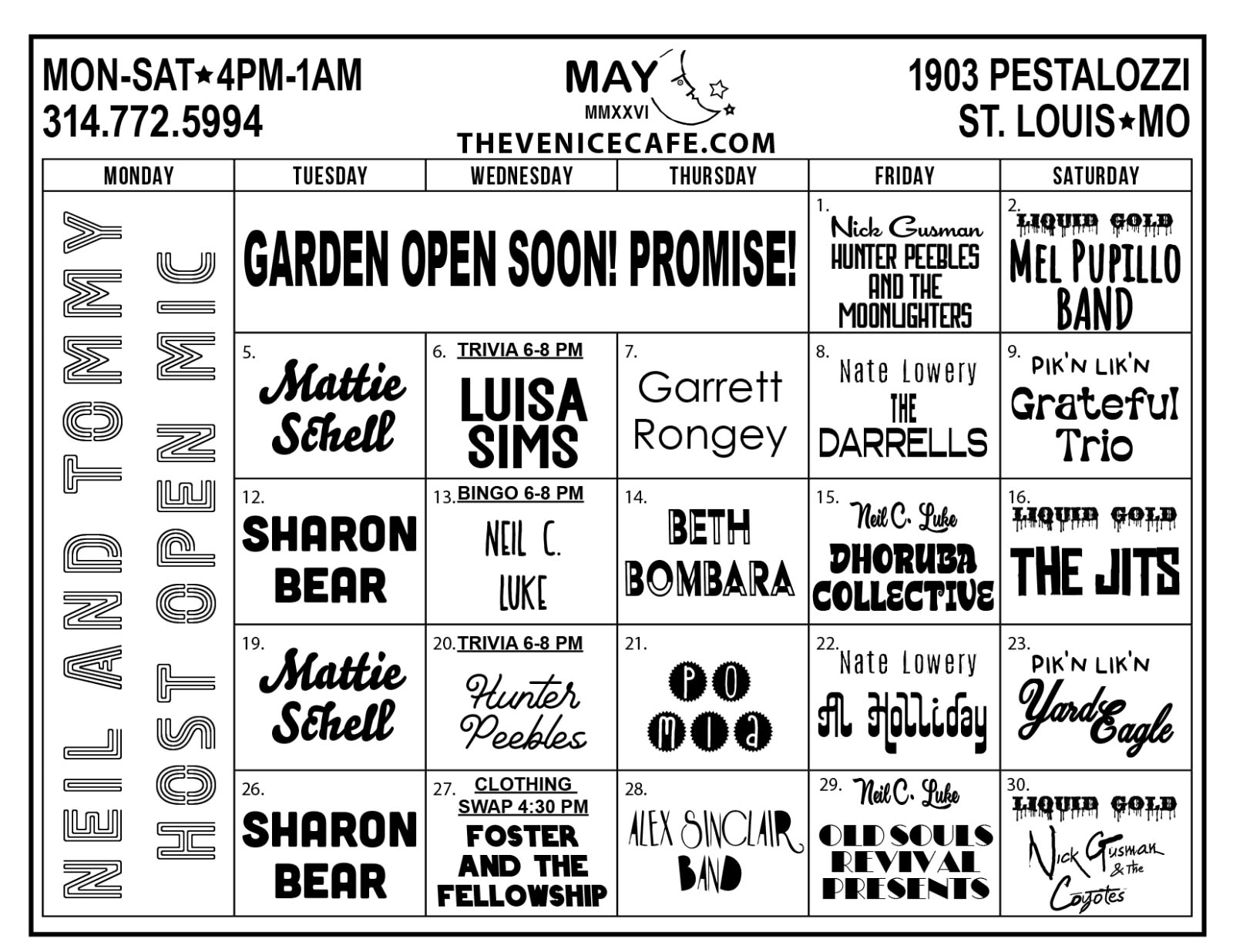 Band Calendar